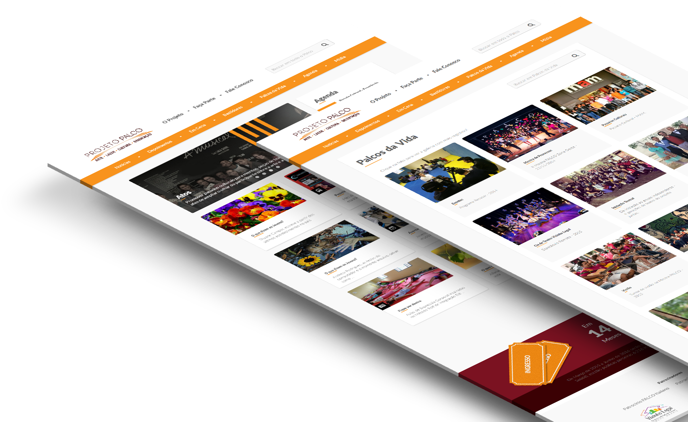 Layout | Site - Projeto Palco